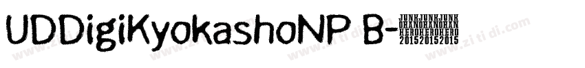 UDDigiKyokashoNP B字体转换
